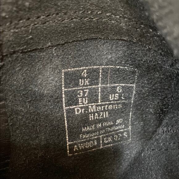 Dr. Martens | Women’s Black Suede Foldover Combat Boots - EU 37 US 6 - Well Worn - Picture 15 of 15